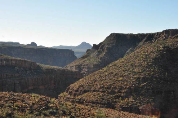 Canyon na Sierra de San Francisco, no deserto Vizcaino, na Baja California - México